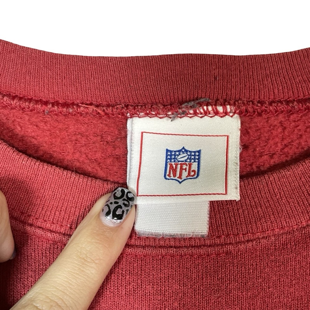 Vtg Arizona Cardinals Sweatshirt Mens M NFL Pullover Crewneck‎ Red Logo Football - Picture 6 of 9